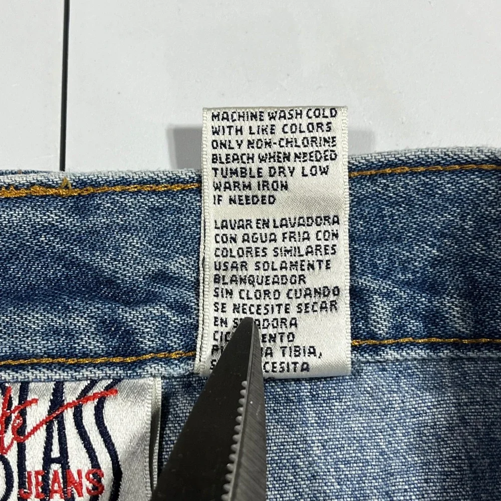 Vintage Bill Blass Baggy Carpenter Capri Jeans Womens 8P Denim 90s Streetwear